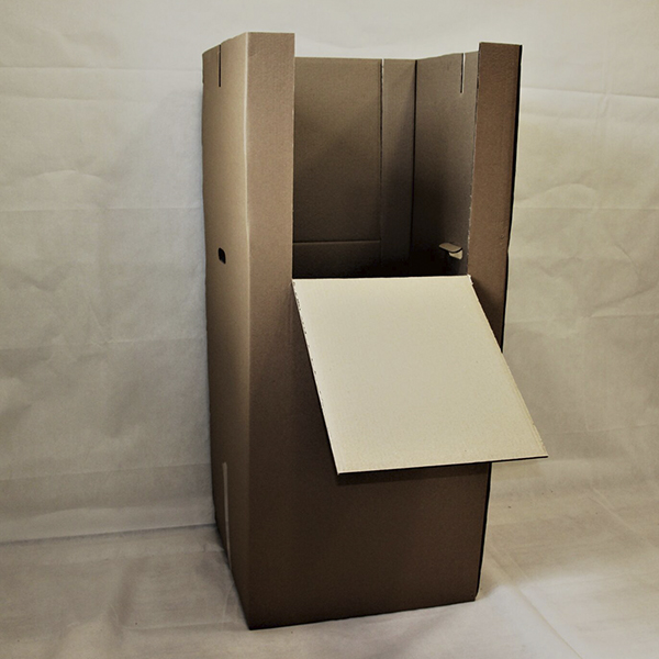 Гардеробный короб 500*600*1000 мм для перевозки одежды на вешалках “Малый”, короб пятислойный из картона П32 с крышкой