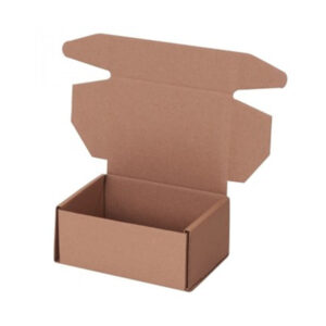 Почтовая картонная коробка 220*165*100 мм тип “Д”, самосборный короб из гофрокартона Т22
