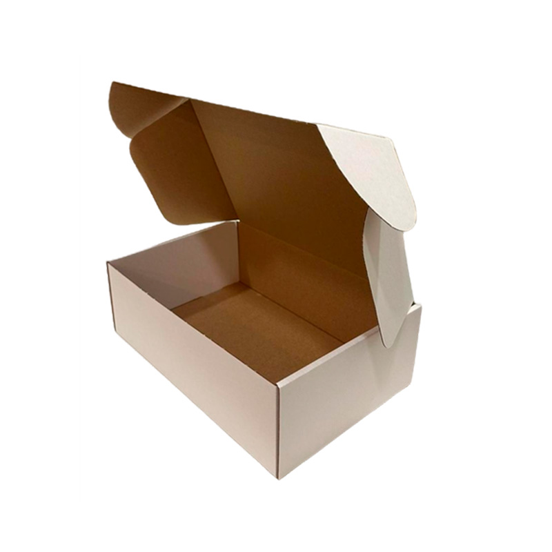 Самосборная коробка белая 350*200*120 мм FEFCO 0427, короб из микрогофрокартона Т12Е